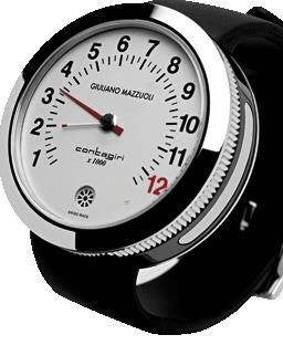 Giuliano Mazzuoli Contagiri Steel with White Dial C01SS Image 1