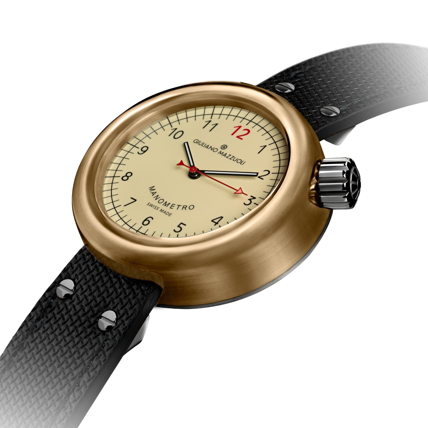 Giuliano Mazzuoli Manometro Bronze Ivory Watch MNBZ01 Image 2