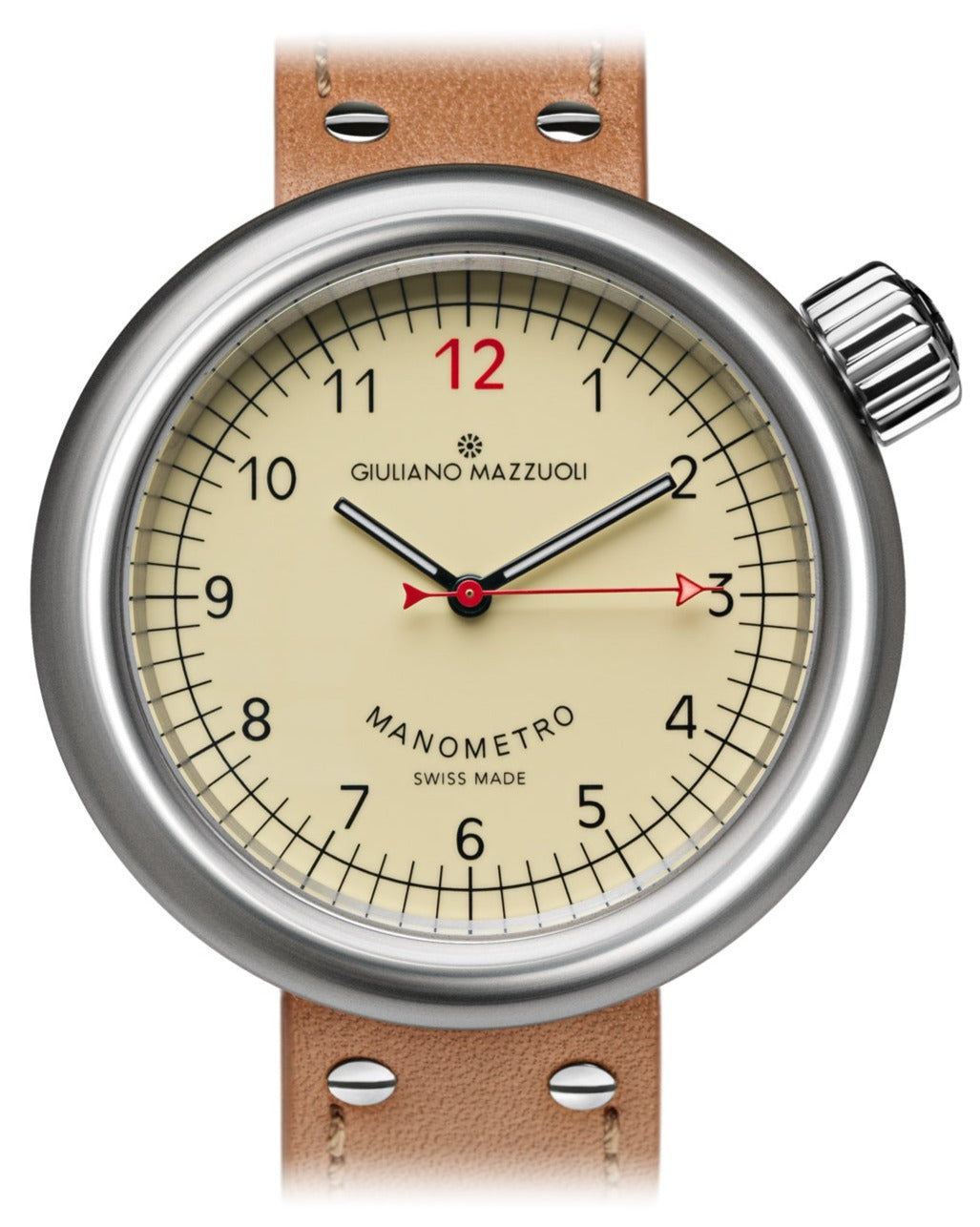 Giuliano Mazzuoli Manometro Brushed Ivory Watch MRB01N Image 1