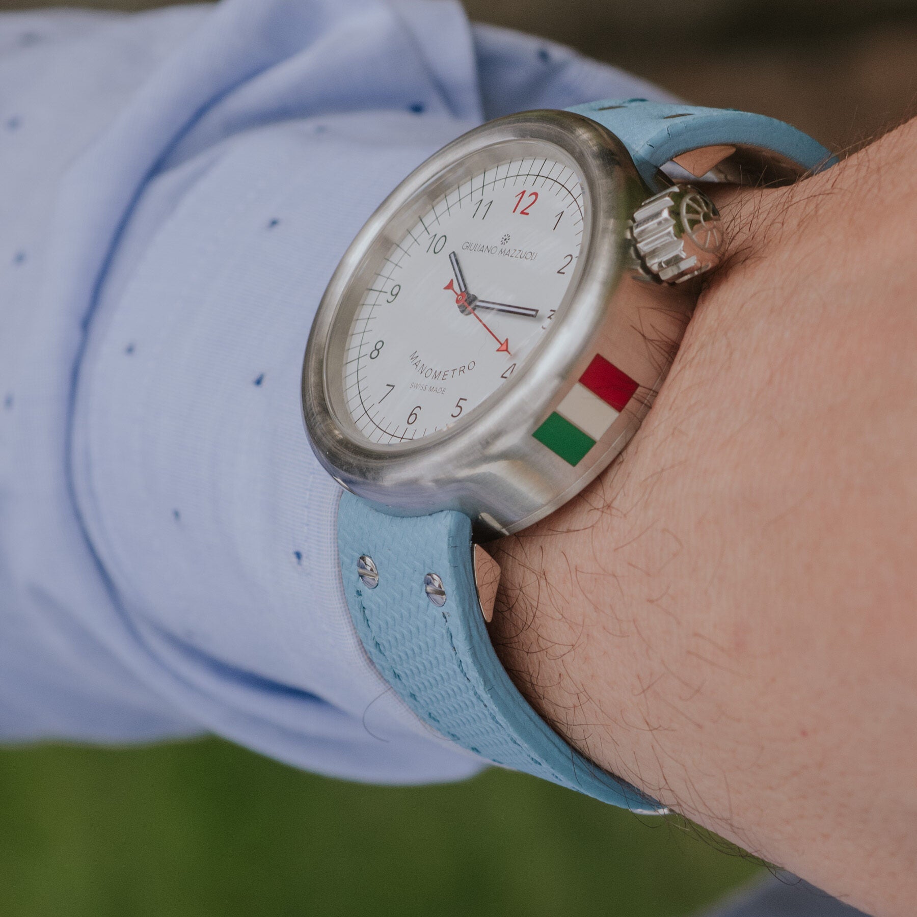 Giuliano Mazzuoli Manometro Italia Rinuova White Limited Edition MNIT5S Image 1