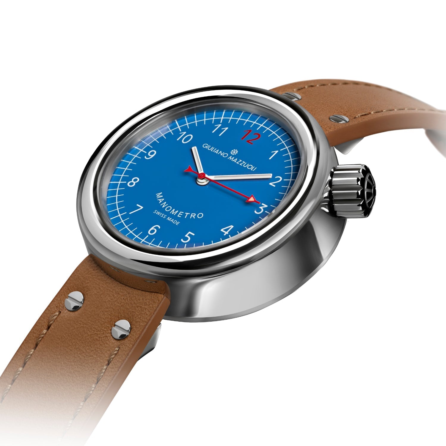 Giuliano Mazzuoli Manometro Polished Blue Watch MRP03N Image 2