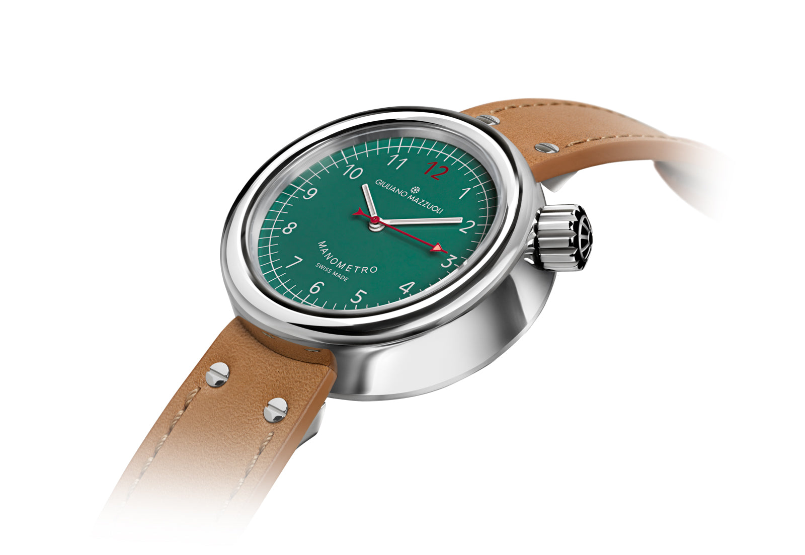 Giuliano Mazzuoli Manometro Polished Green Watch MRP04N Image 2