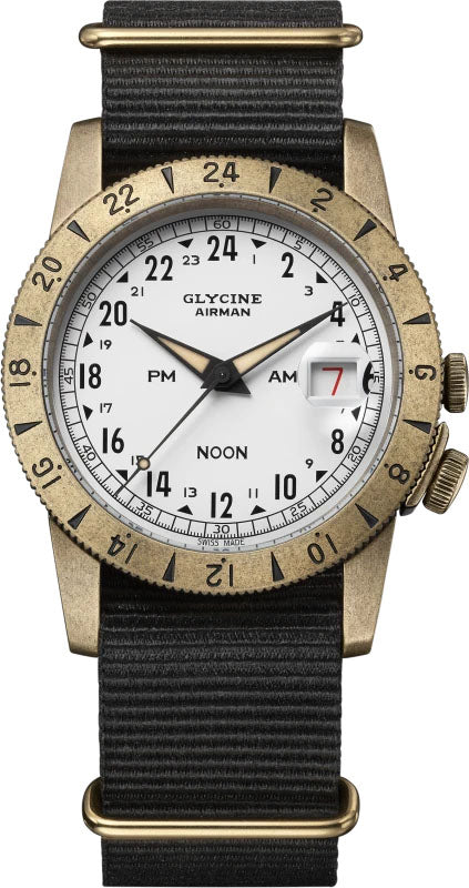 Glycine Airman Vintage Noon 40 Purist Watch GL0378 Image 1