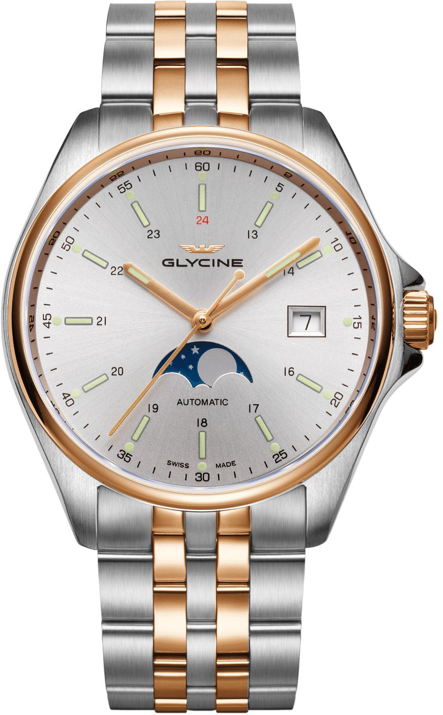 Glycine Combat Classic Moon Phase Watch GL0192 Image 1