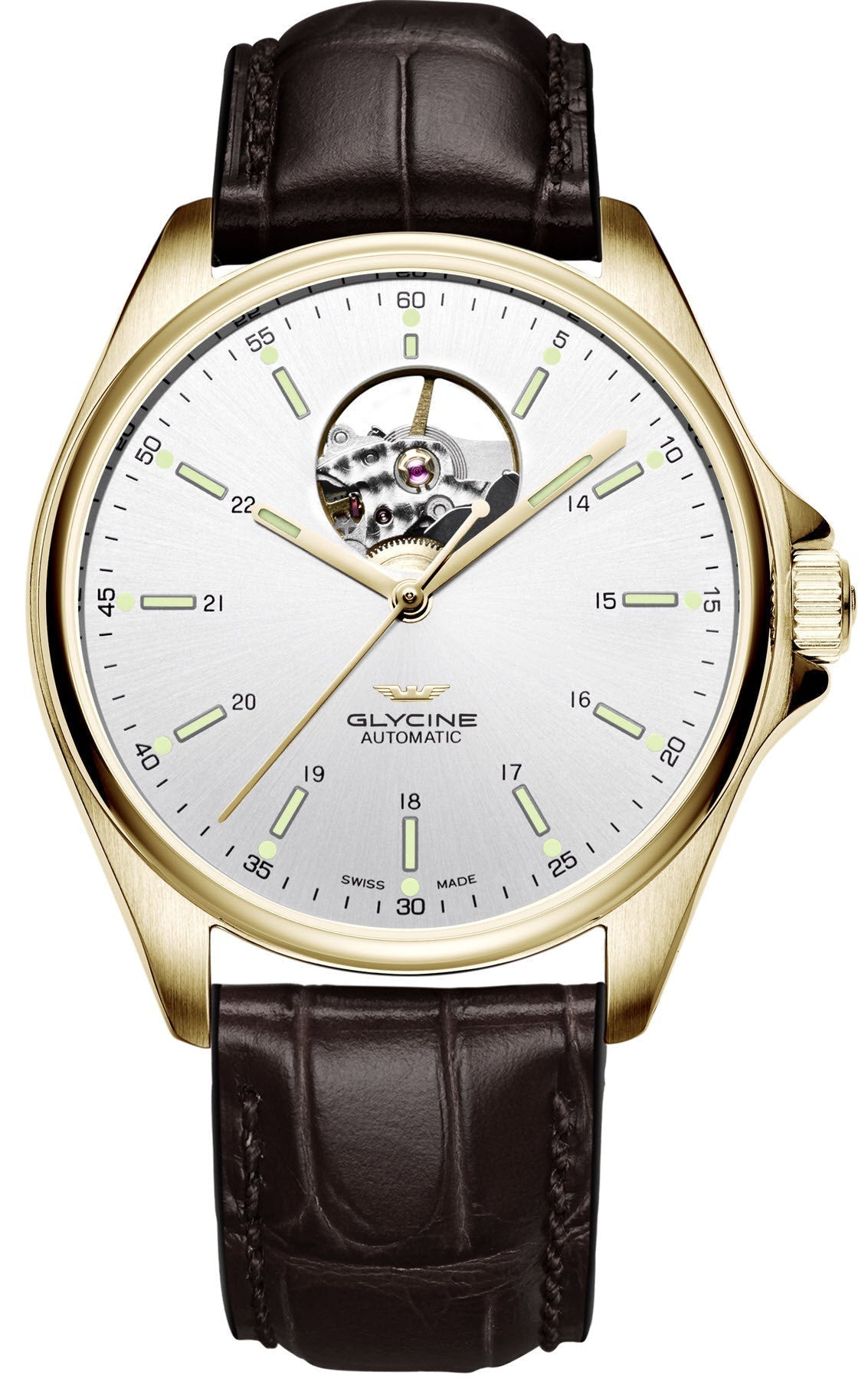 Glycine Combat Classic Open Heart Watch GL0121 Image 1