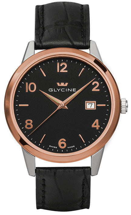 Glycine Watch Classic Quartz Gents D 3925.39.LBK9 Image 1
