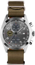 Glycine Watch Combat Chronograph Grey Black 3924.10AT-TB2 Image 1