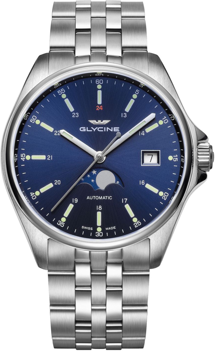 Glycine Watch Combat Classic Moon Phase GL0191 Image 1