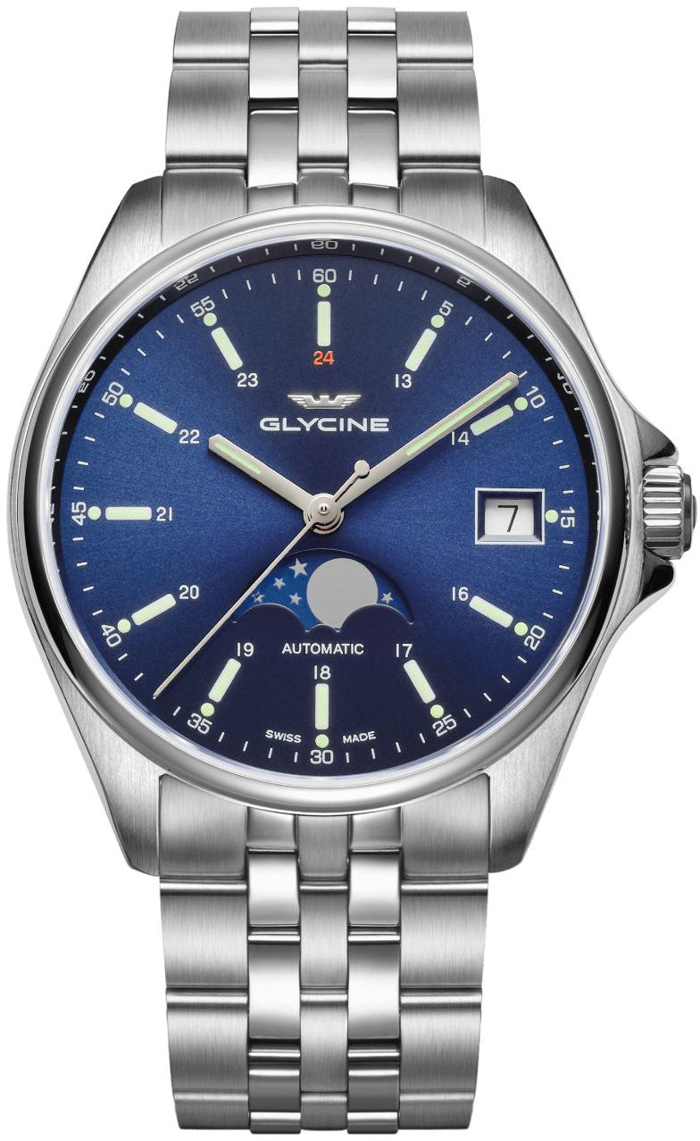 Glycine Watch Combat Classic Moon Phase GL0193 Image 1