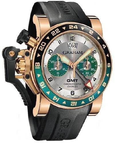 Graham Chronofighter Oversize GMT Silver BRG Gold D 2OVGR.S06A.K10B Image 1