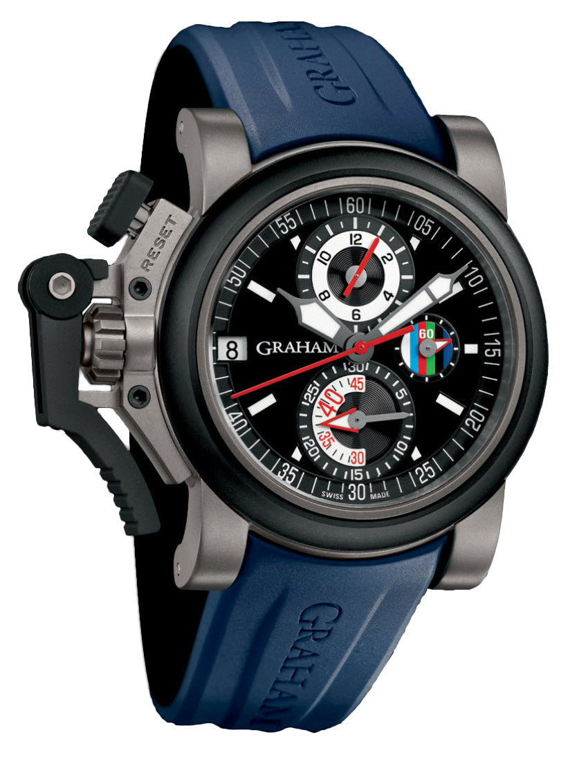 Graham Chronofighter Oversize Referee Blue D 2OVKT.B36A.BL.RB Image 1