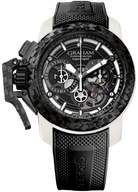 Graham Chronofighter Superlight Carbon Skeleton Watch 2CCCK.W01A Black Rubber Image 1