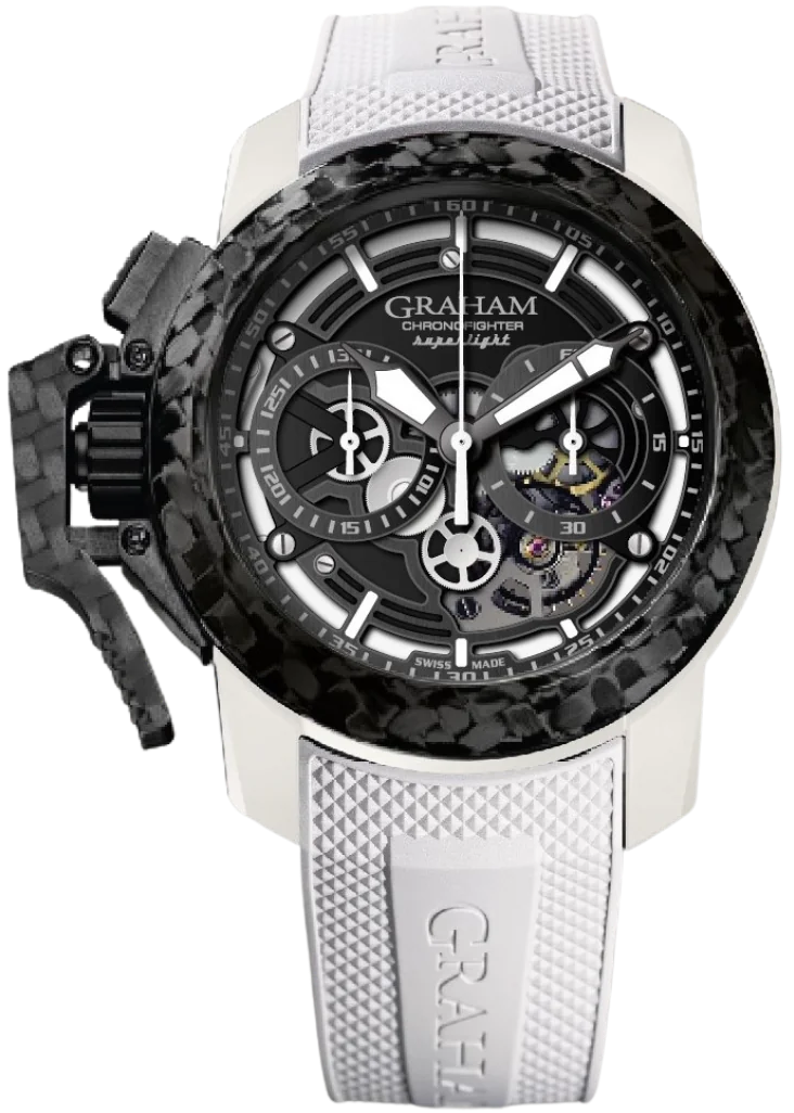 Graham Chronofighter Superlight Carbon Skeleton Watch 2CCCK.W01A White White Image 1