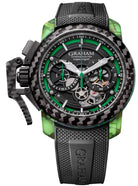 Graham Chronofighter Superlight Carbon Strip Skeleton Green Watch 2CCCK.G01A Image 1
