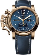 Graham Chronofighter Vintage Bronze Blue Watch 2CVAK.U01A Blue Leather Image 1