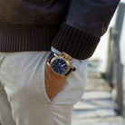 Graham Chronofighter Vintage Bronze Blue Watch 2CVAK.U01A Blue Leather Image 7