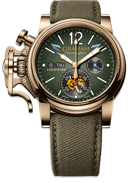 Graham Chronofighter Vintage Bronze Flying Tigers Limited Edition Watch 2CVAK.G03A.T35T Image 1
