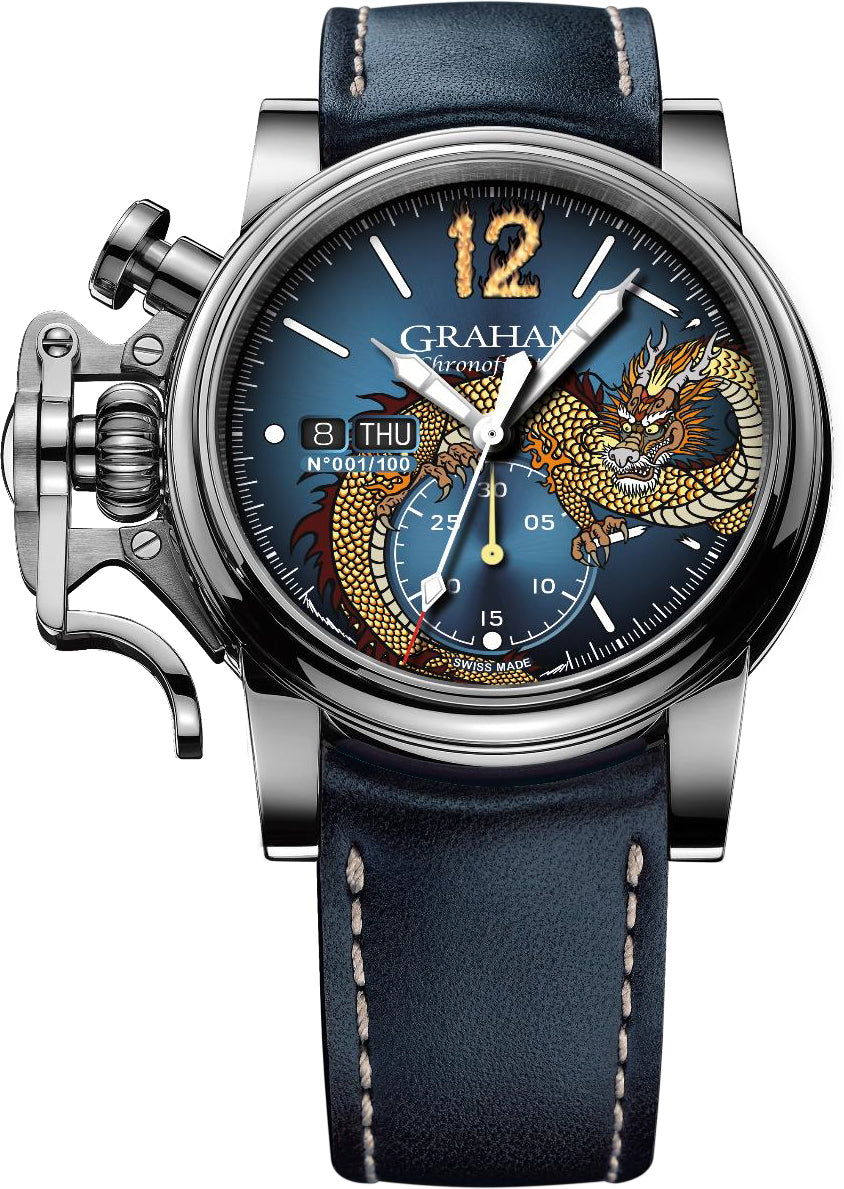 Graham Chronofighter Vintage Noseart Dragon Limted Edition Watch 2CVAS.U16A.L129S Image 1