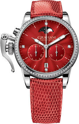 Graham Watch Chronofighter 1695 Lady Moon Red Diamond 2CXCS.R01A.L113S Image 1