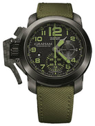 Graham Watch Chronofighter Oversize Ceramic Celcius Bezel Green 2CCAU.G01A.T15N Image 1