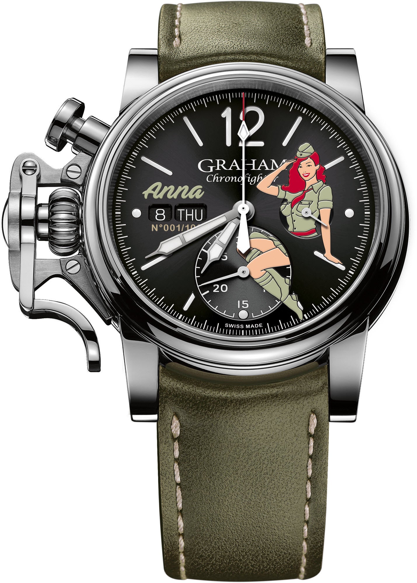 Graham Watch Chronofighter Vintage Nose Art Anna Limited Edition 2CVAS.B22A.L141S Image 1
