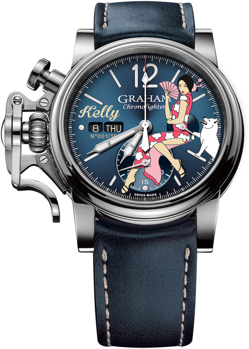 Graham Watch Chronofighter Vintage Nose Art Kelly Limited Edition 2CVAS.U08A.L129S Image 1