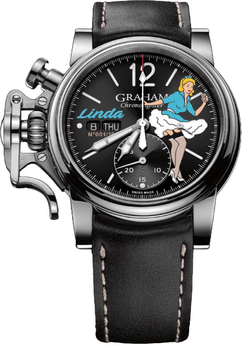 Graham Watch Chronofighter Vintage Nose Art Linda Limited Edition 2CVAS.B27A.L127S Image 1