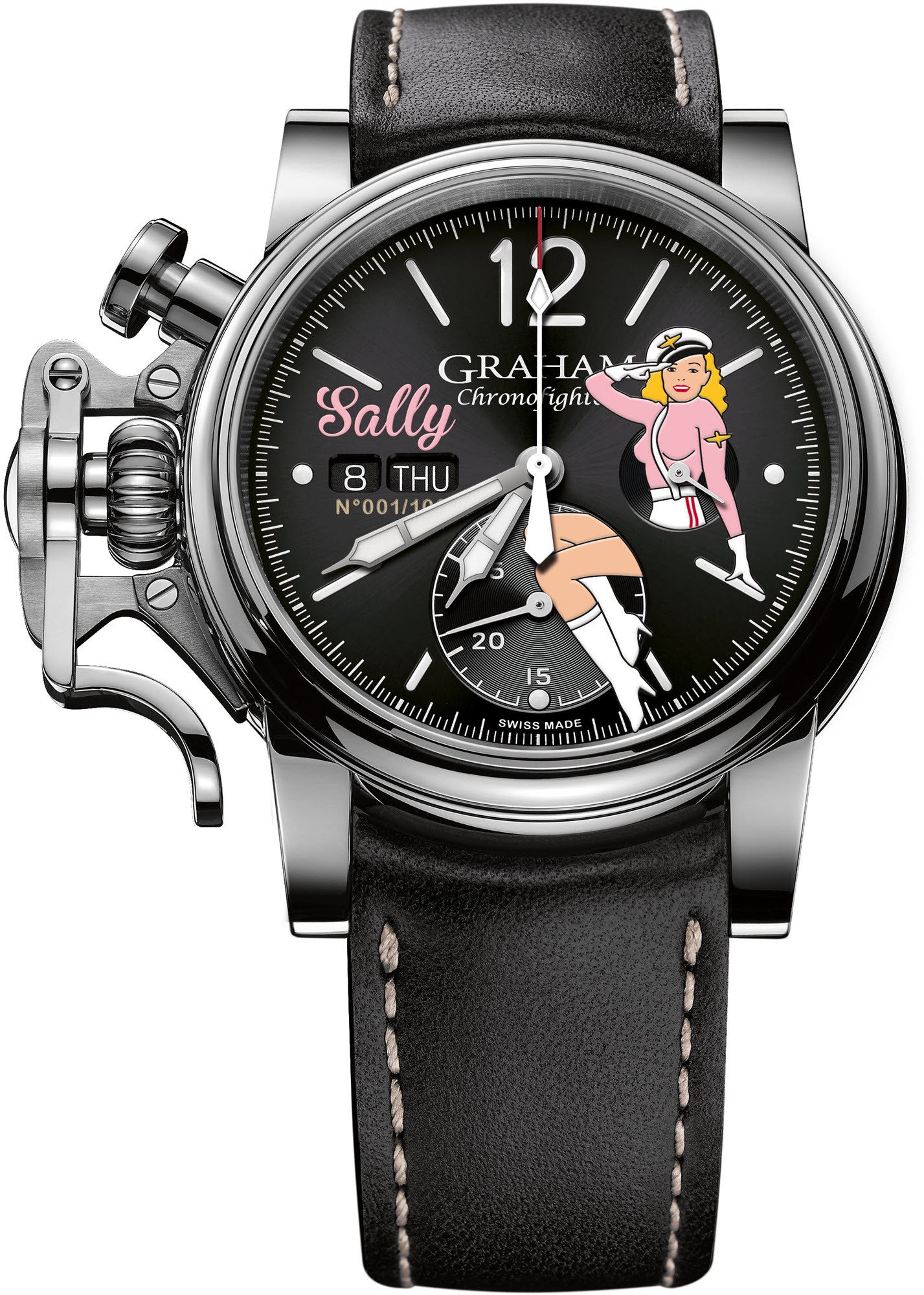 Graham Watch Chronofighter Vintage Nose Art Sally Limited Edition 2CVAS.B21A.L.127S Image 1