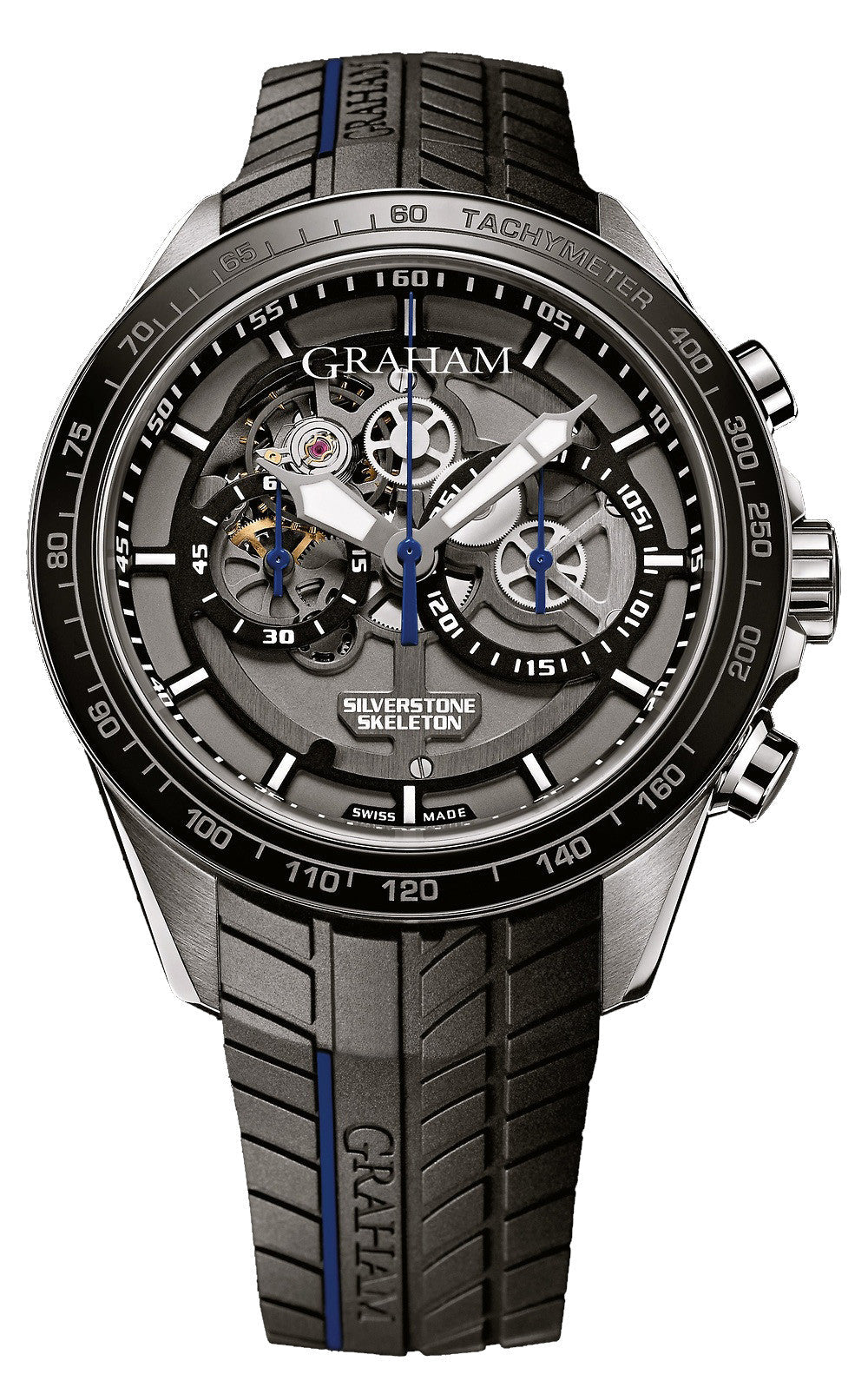 Graham Watch Silverstone RS Skeleton Blue Limited Edition 2STAC3.B01A.K91F Image 1
