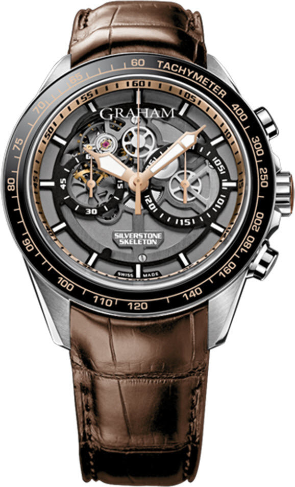 Graham Watch Silverstone RS Skeleton Steel Gold Limited Edition 2STAG.B02A.C175F Image 1