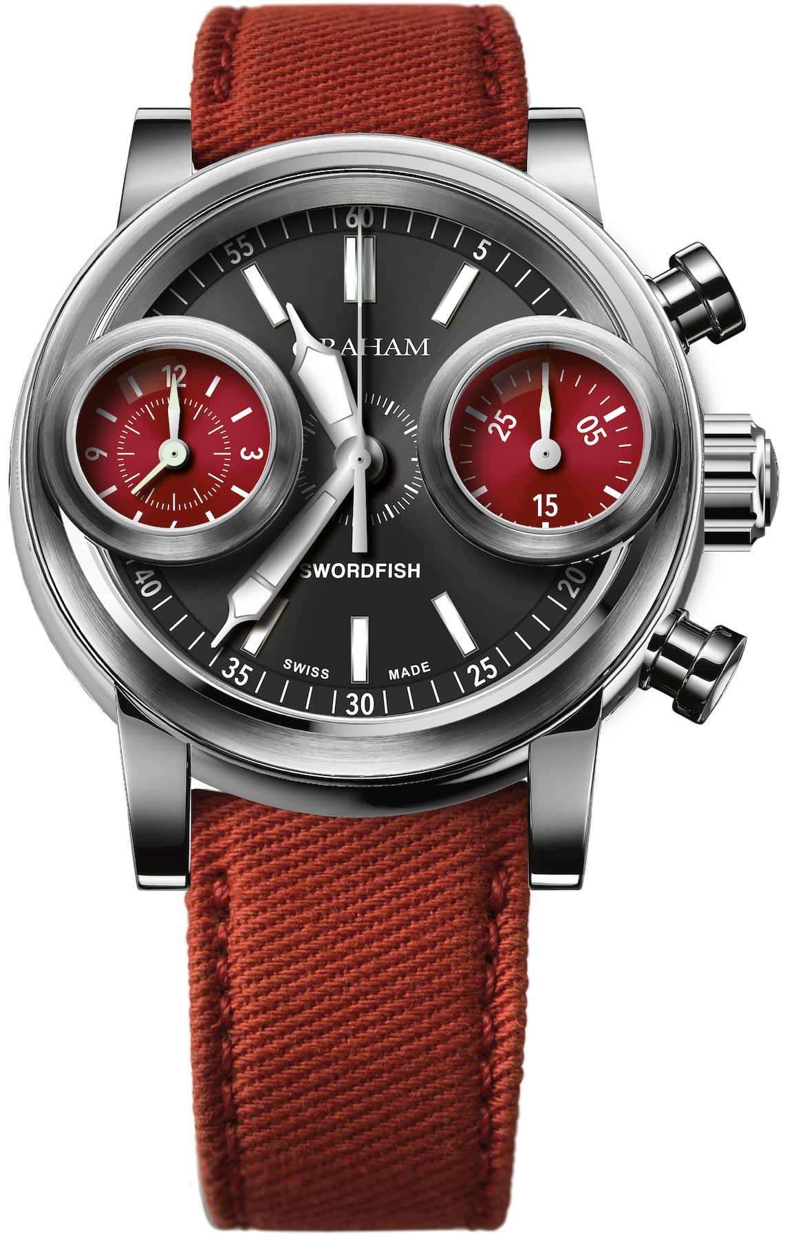 Graham Watch Swordfish Mens 2SXAS.B05A.RED CANVAS Image 1