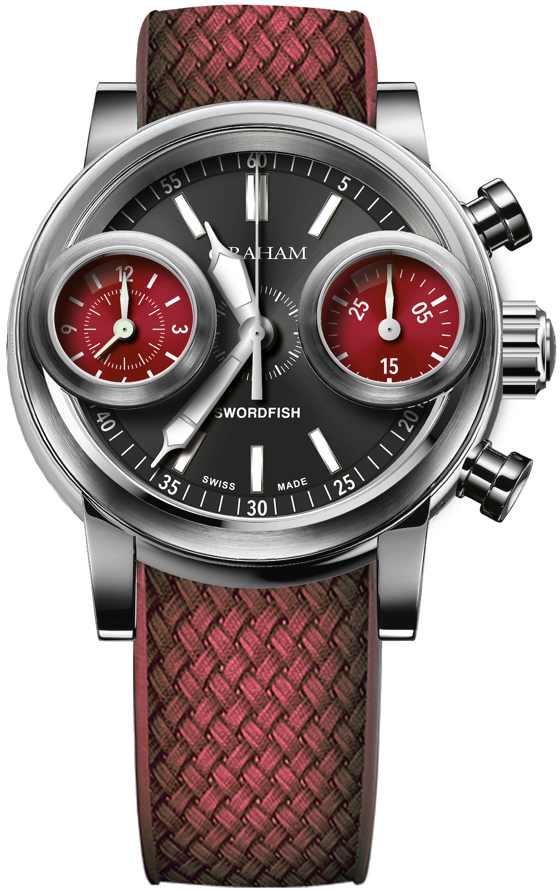 Graham Watch Swordfish Mens 2SXAS.B05A.RED RUBBER Image 1