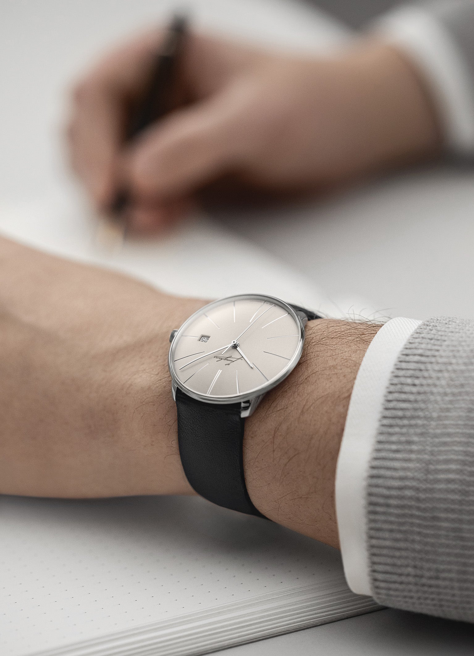 Junghans Meister Fein Automatic Signatur Watch 27/4355.00 Image 6