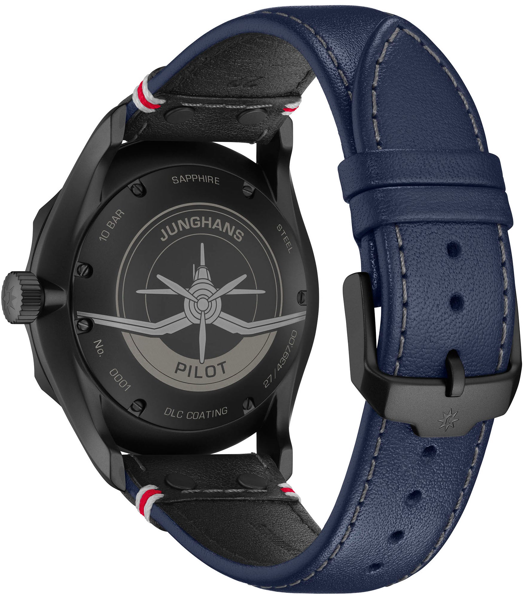 Junghans Meister Pilot Automatic Navy Blue Watch 27/4397.00 Image 2