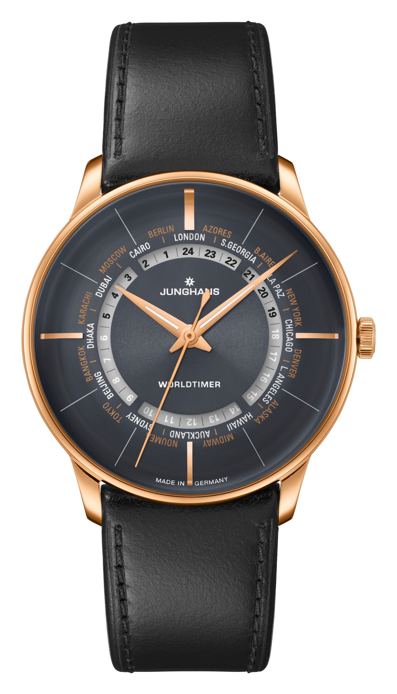 Junghans Meister Worldtimer Watch 27/5013-01 Image 1
