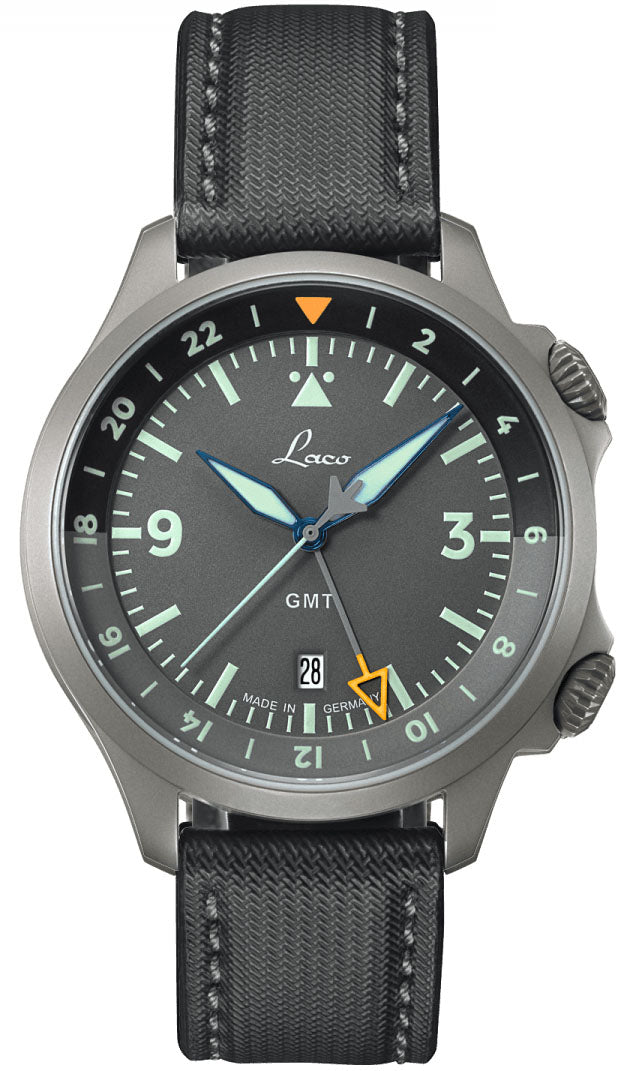 Laco Pilot Frankfurt GMT Grau D 862121.2 Image 1
