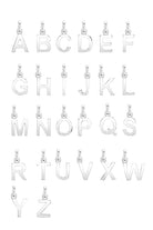 Little Star Sterling Silver Heart Alphabet Letter Customisable Pendant LSC0387_2