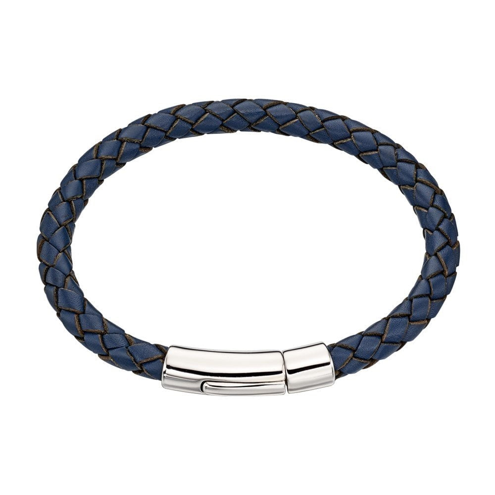 Little Star Sterling Silver with Leather Andre Bracelet LSB0087