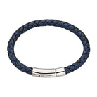 Little Star Sterling Silver with Leather Andre Bracelet LSB0087