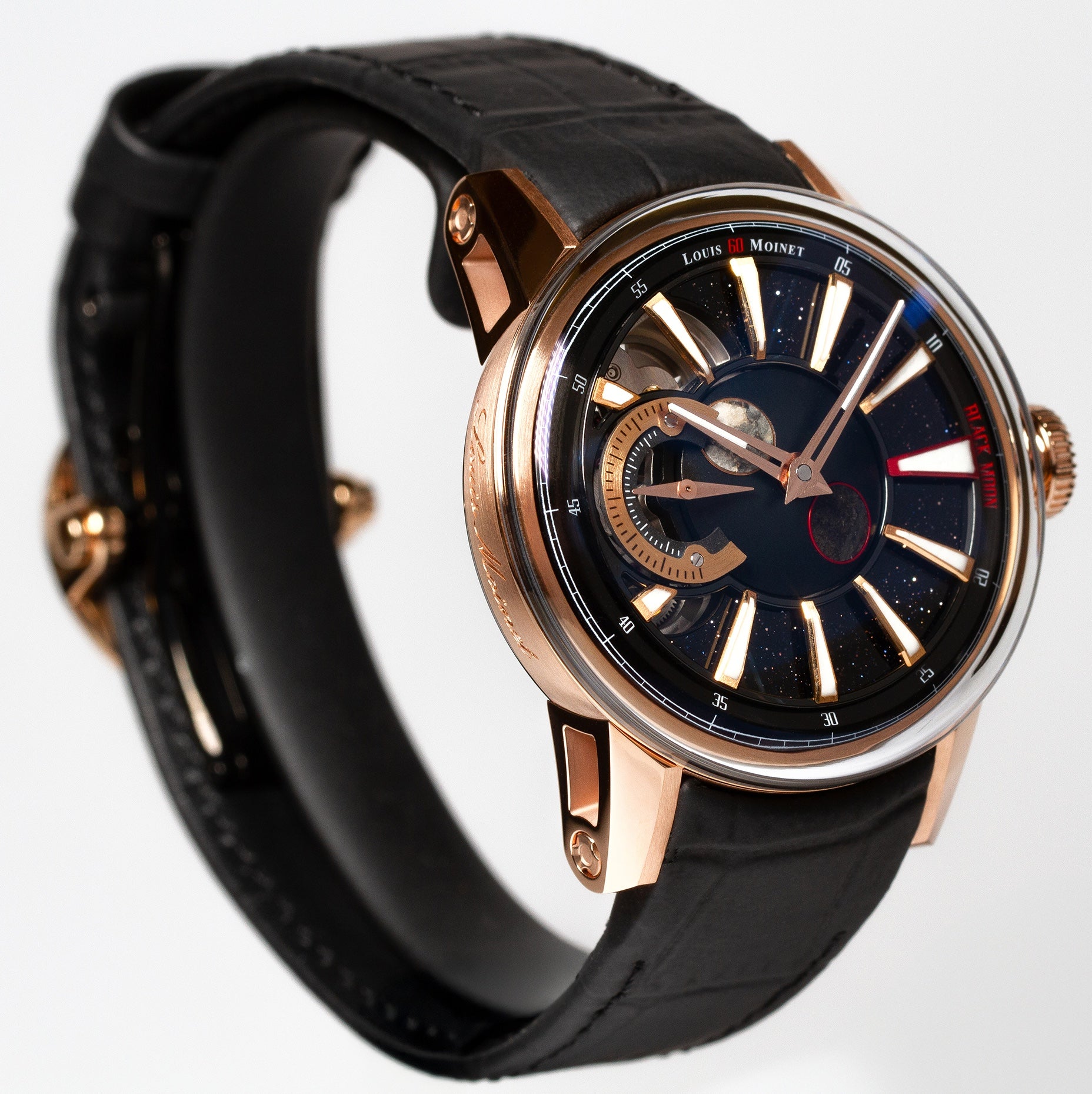 Louis Moinet Black Moon 18K Red Gold Limited Edition Watch LM-110.50.55 Image 3