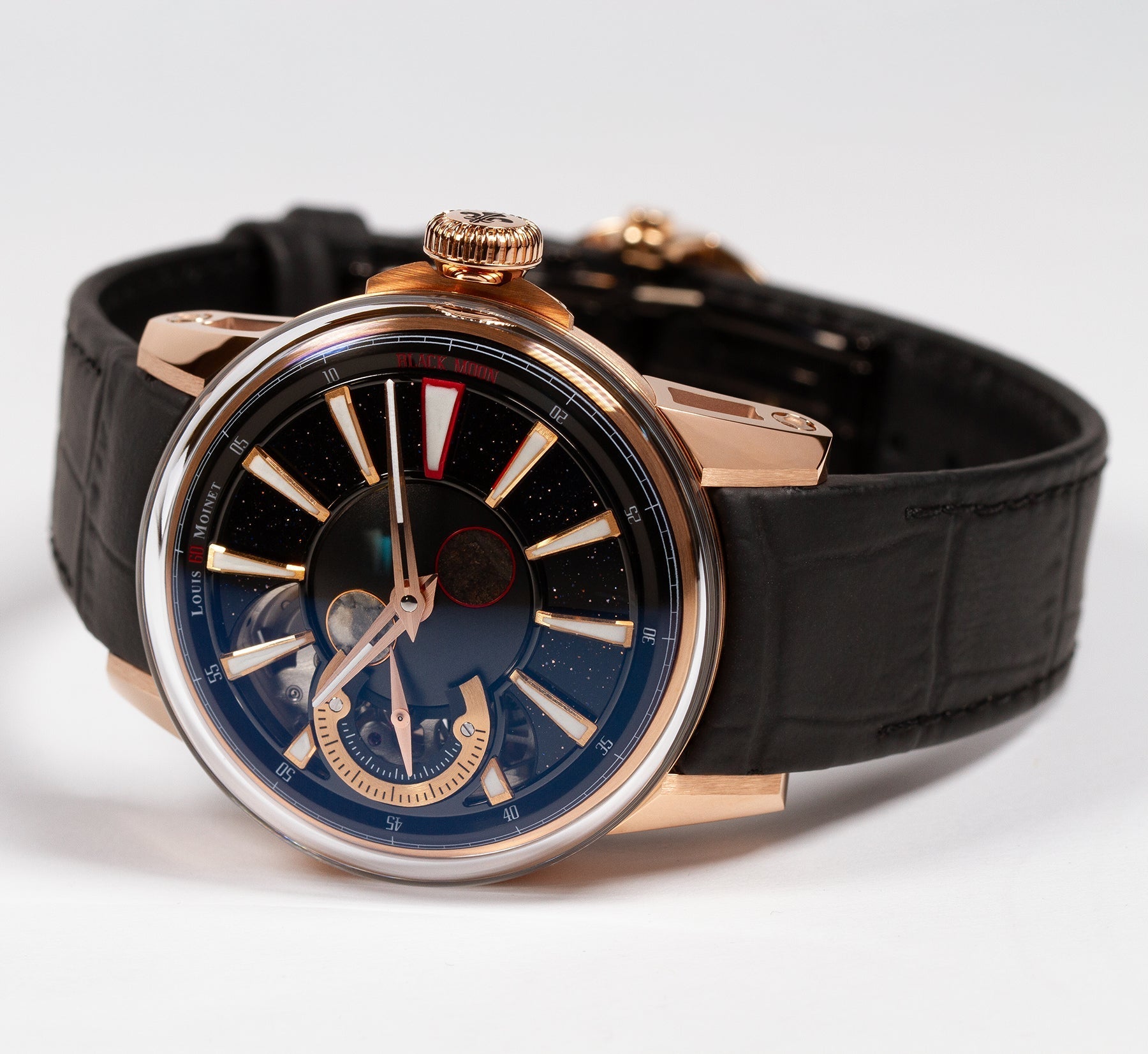 Louis Moinet Black Moon 18K Red Gold Limited Edition Watch LM-110.50.55 Image 4