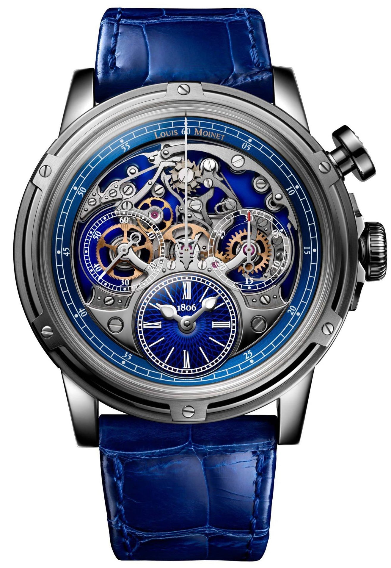 Louis Moinet Watch Memoris Superlight Blue Limited Edition LM-79.20.20 Image 1