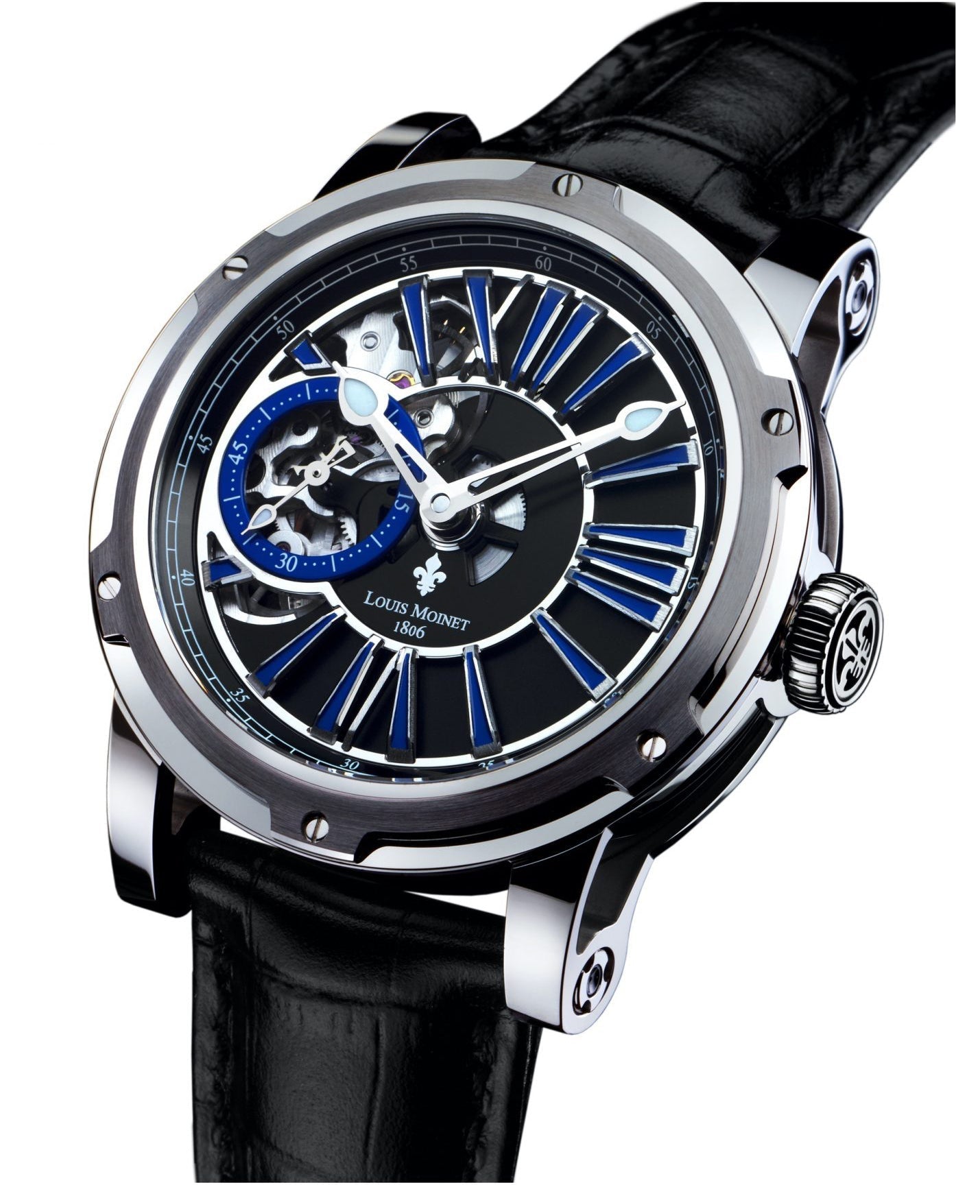 Louis Moinet Watch Metropolis Blue Black Limited Edition LM-45.10.50 Image 1