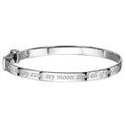 Little Star Sterling Silver Luna Childs Christening Bangle LSB0103