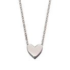 Little Star Sterling Silver Zahra Single Heart Charm Childs Necklace LSN0261