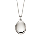 Little Star Sterling Silver Orla Medium Oval Childs Locket Necklace LSN0345