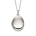Little Star Sterling Silver Fiadh Large Oval Adult Locket Necklace LSN0346