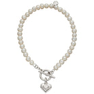 Little Star Sterling Silver Pearl Carina Childs T Bar Bracelet LSB0317