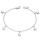 Little Star Sterling Silver Ira Star Charm Childs Bracelet LSB0311