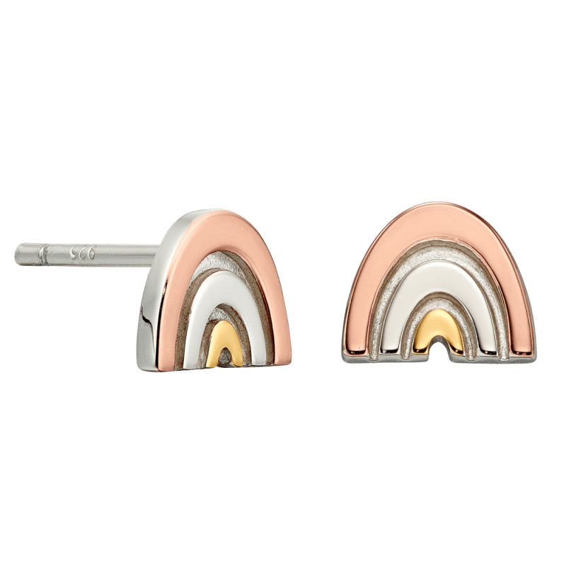 Little Star Sterling Silver Gold Plated Karly Rainbow Childs Stud Earrings LSE0342_2